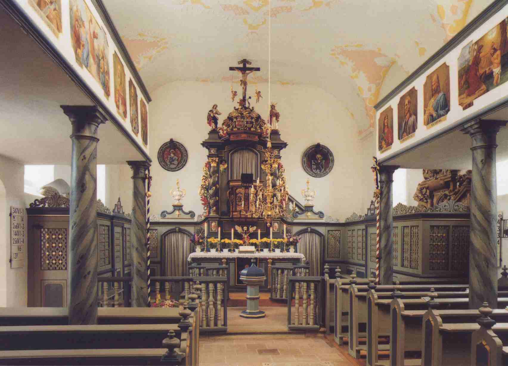Innenansicht Kirche Pommersfelden